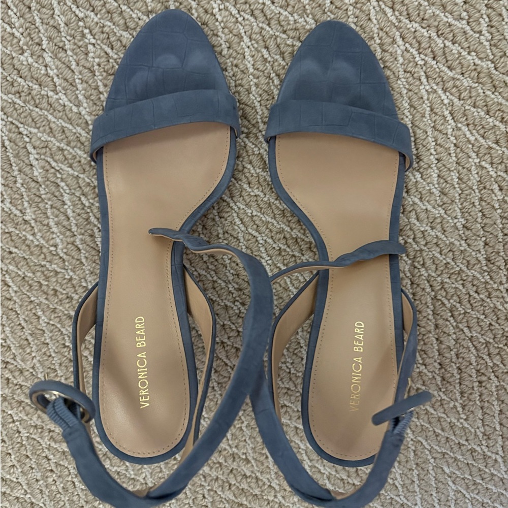 Veronica Beard Powder Blue Strappy Sandals